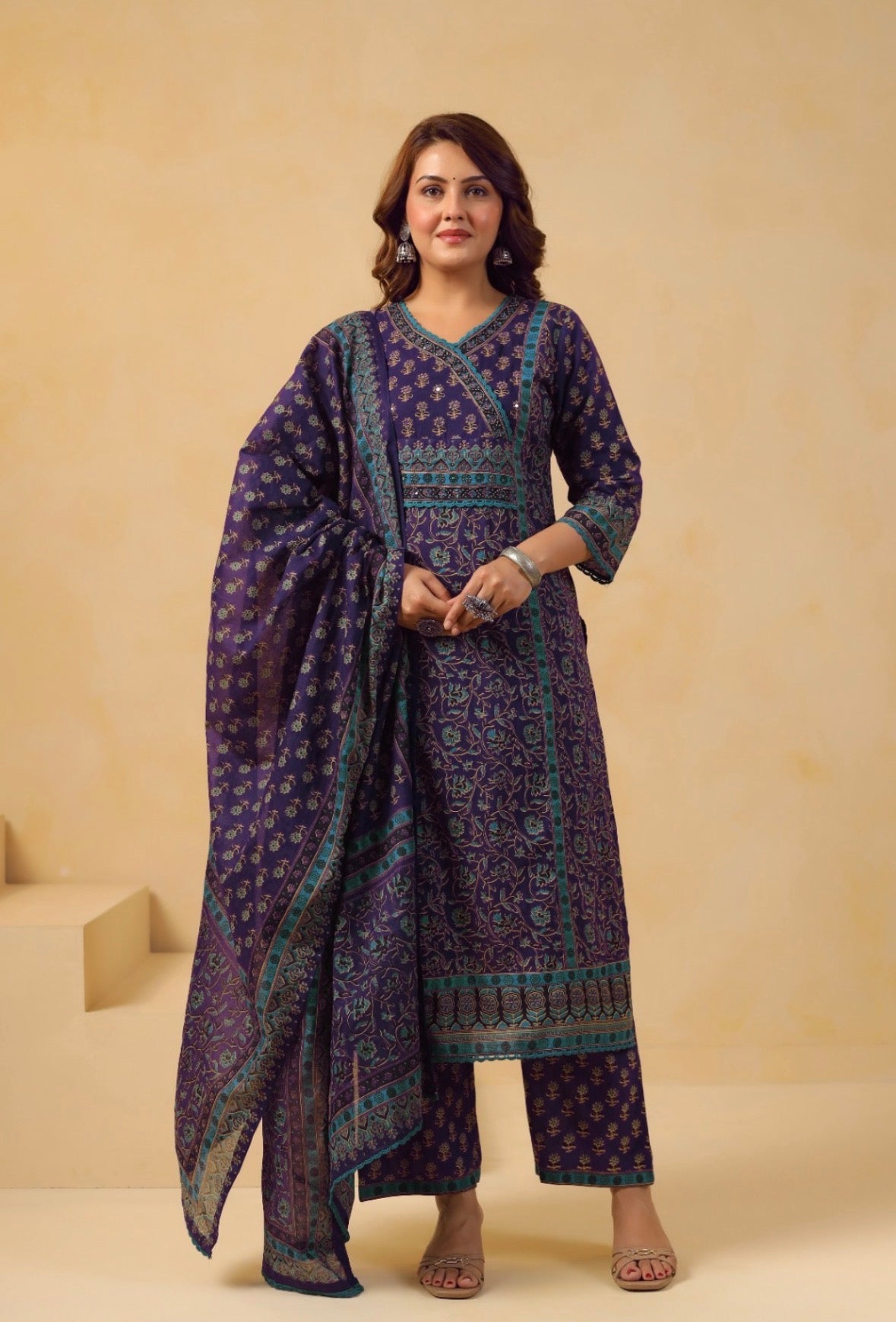 Ankarakka Cut  Cotton Shalwar