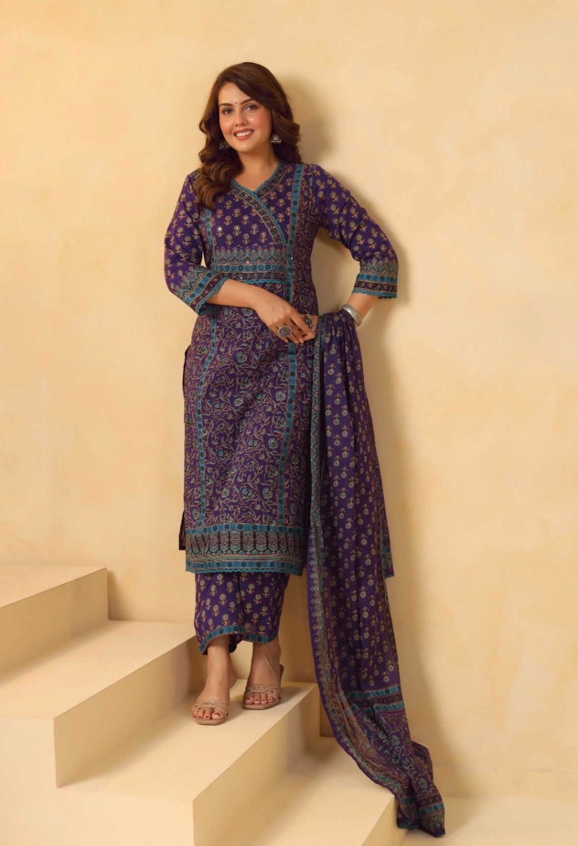 Ankarakka Cut  Cotton Shalwar